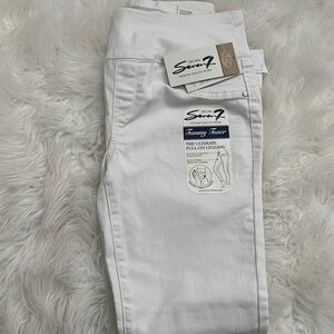 Seven7 | White High Rise Slim Jeans